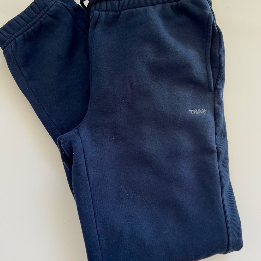 New TNA navy  Sweatfleece Pants xs